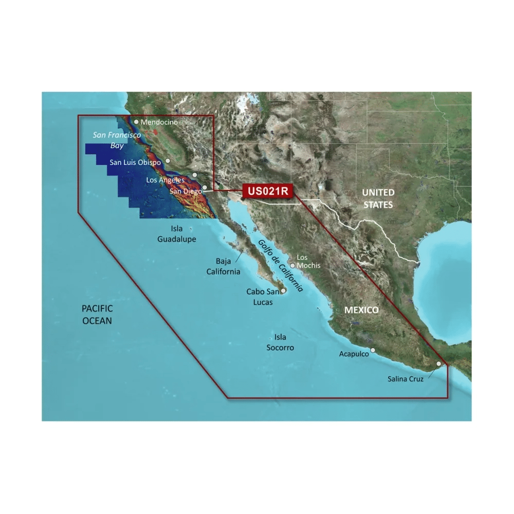 Garmin BlueChart g3 Vision Charts on microSD Card - VUS021R: California - Mexico