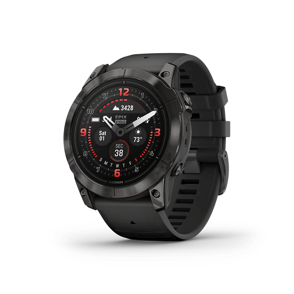 Garmin epix Pro (Gen 2) – Sapphire Edition | 51 mm | Carbon Gray DLC Titanium with Black Band
