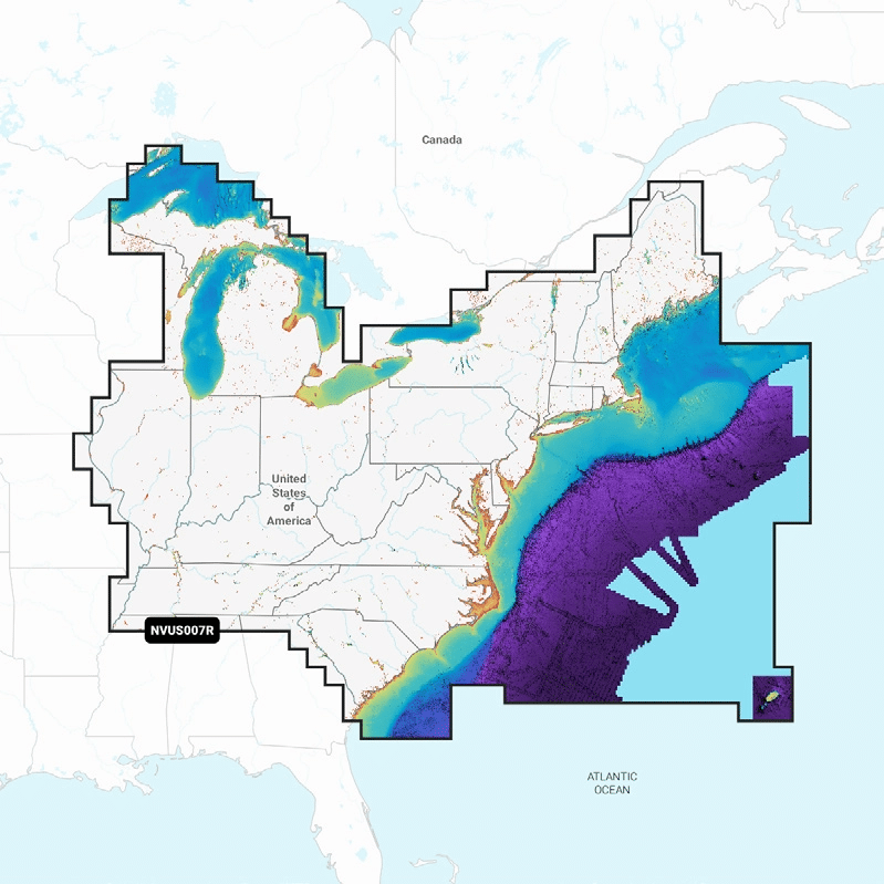 Garmin Navionics Vision+: NVUS007R - U.S. East